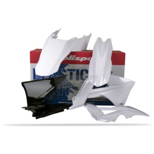 Polisport - Polisport Enduro Plastic Kit - White/Black - 90433