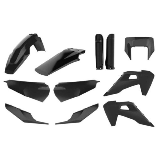 Polisport - Polisport Enduro Plastic Kit - Black - 91125