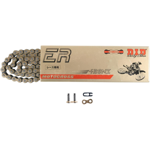 D.I.D - D.I.D 428 NZ Super Non O-Ring Chain - 120 Links - Gold/Black - 428NZGX120FB