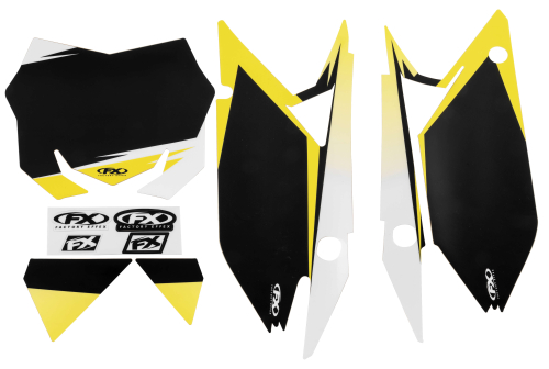 Factory Effex - Factory Effex Evo Pre-Cut Backgrounds - Black - 12-64440