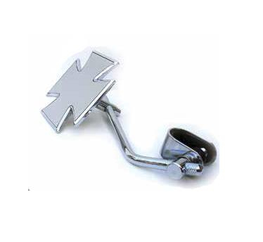 Emgo - Emgo Maltese Cross Mirror - Universal Clamp Mount - 20-34845A