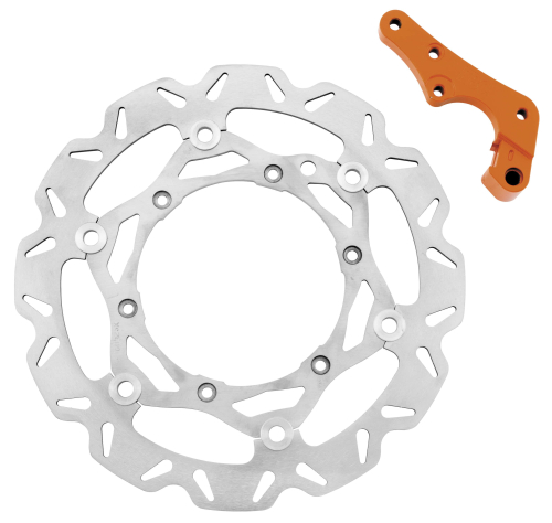 EBC - EBC Supermoto Carbon Fiber Look Contour Brake Rotor Kit - SMX6932ORG
