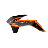 Polisport - Polisport Radiator Shroud - KTM Orange/Black - 8416800004