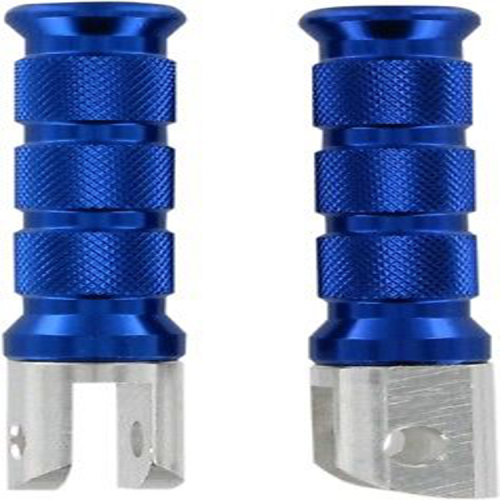 Emgo - Emgo Slash-Cut Style Footpegs - Passenger - Blue - 50-11283A