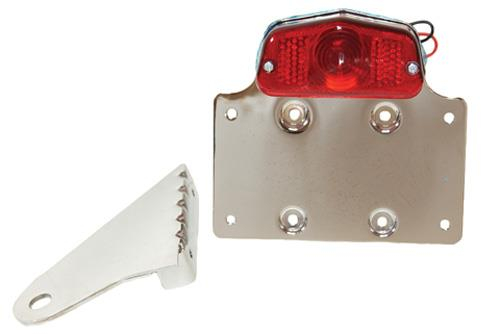 Emgo - Emgo Lucas Style Heavy Duty Tail Light Mounting Bracket - Chromed Steel - 62-21551