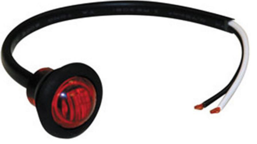 Buyers - Buyers 3/4in. Round LED Marker Light - 3 Red Diodes - 5627513