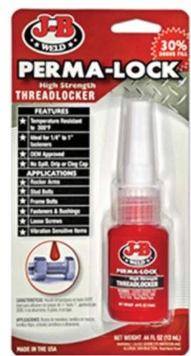 JB Weld - JB Weld Perma-Lock High Strength Threadlocker - 13ml. - 27113-6