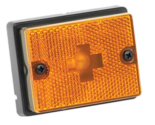 Cequent - Cequent Clearance Light w/ Black Stud Mount Base - Amber - 203111