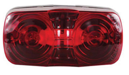 Optronics Inc - Optronics Inc Double Bullseye Marker/Clearance Lights - Red - MC42RS