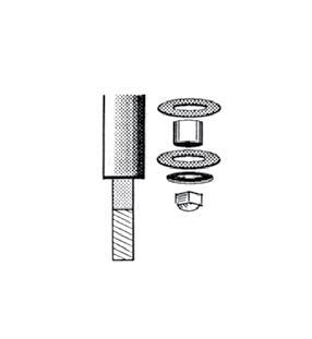 Emgo - Emgo Mirror Stem Mounting - 5in. Harley Short - 20-34851