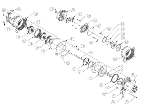 Warn - Warn Drive Shaft for RT40/XT40 Winch Service Kits (8) - 74998