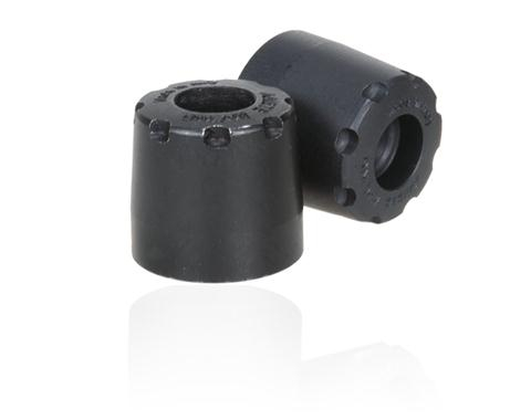 Ariete - Ariete Alu-Rub Bar Ends - Black - 12997/KA-N
