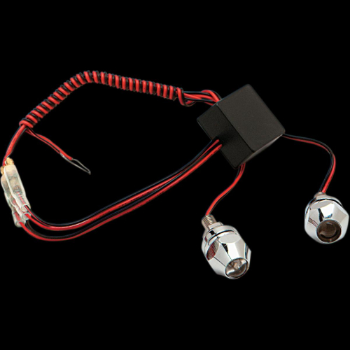 K&S Technologies - K&S Technologies LED License Plate Mounting Bolts - Chrome Mount - Red/Blue LED - 25-9100