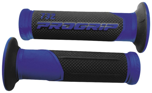 Pro Grip - Pro Grip 732 Duo Density Road Grips - Black/Blue - 732BLBK