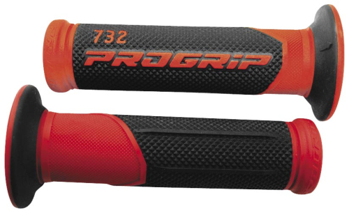 Pro Grip - Pro Grip 732 Duo Density Road Grips - Black/Red - 732RDBK