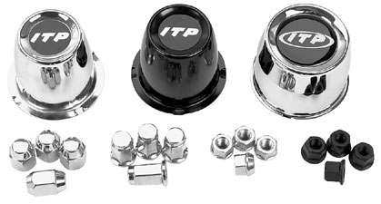 ITP - ITP Lug Nuts - 10mm, 60deg. Tapered - Black - BLUG11BX