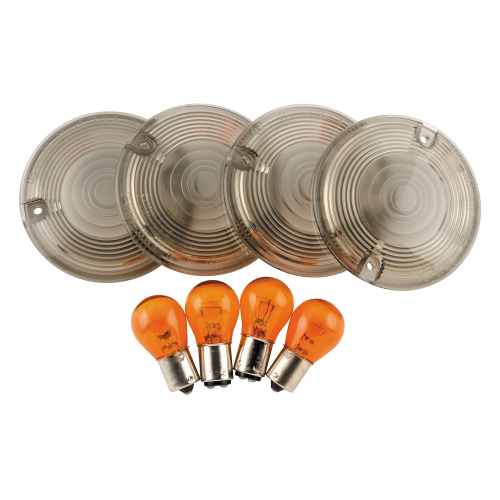 Bikers Choice - Bikers Choice Turn Signal Lens Kit - Smoked - 482545