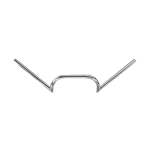 BikeMaster - BikeMaster 7/8in. Clubman Bend Handlebar - Chrome - 110540