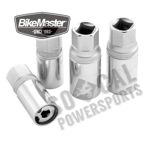 BikeMaster - BikeMaster Stud Removal Socket Set - 6, 8, 10, 12mm - 151648