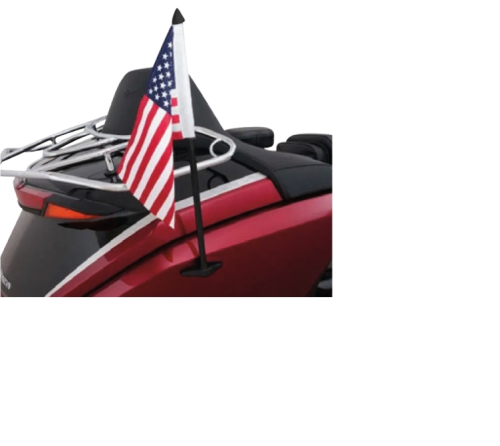 Show Chrome - Show Chrome Flag Pole - Black - 52-974BK