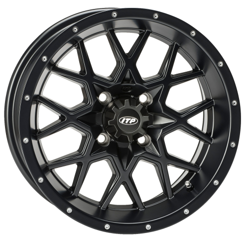 ITP - ITP Hurricane Wheel - 15x7 - 6+1 (+61.8mm) Offset - 5/4.5 - Gloss Black - 1522762724B