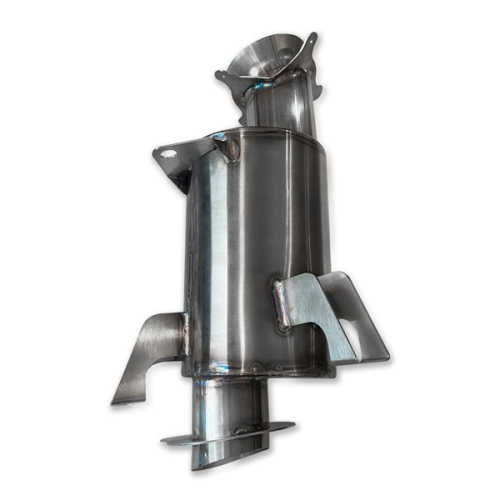 Straightline Performance - Straightline Performance Lightweight Carbon Stainless Silencer - 134-194