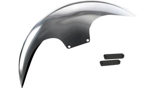 Paul Yaffe Originals - Paul Yaffe Originals Cafe Front Fender for 21in. Wheel  - Black Adapters - PYO:CAFE-21-14L-B
