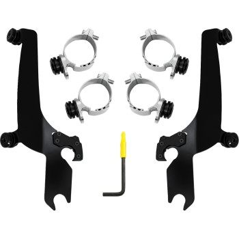 Memphis Shades - Memphis Shades Quick Change Mount Kit for Sportshield Windshields - Black - MEB2073