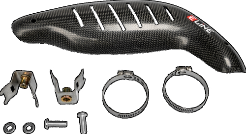 E Line - E Line Carbon Fiber Heat Shield - MHS25017F