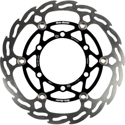 Moto-Master - Moto-Master Floating Brake Disc - Black Flame Aluminum - 112255-PU