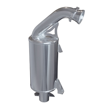 Straightline Performance - Straightline Performance Lightweight Silencer - Ceramic Coated - 134-199