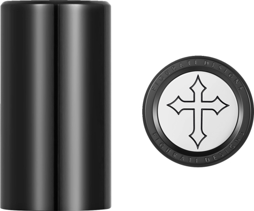Figurati Designs - Figurati Designs Docking Hardware Cover - Black with Cross - FD41-DC-2545-BK