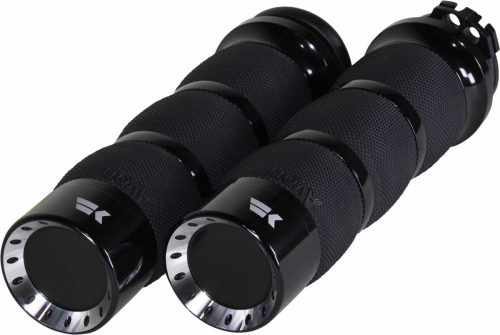 Khrome Werks - Khrome Werks Turbine Grips - Air Cushion - Black - 500230