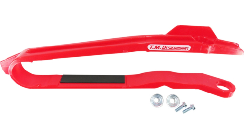T.M. Designworks - T.M. Designworks Dirt Cross Front Chain Slider - Red - DCS-BT2-RD