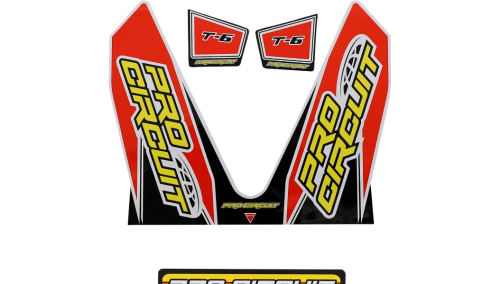 Pro Circuit - Pro Circuit T-6 Exhaust Decal - Mini 110 - Red - DC22MINI