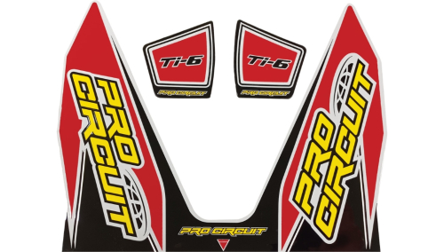 Pro Circuit - Pro Circuit Ti-6 Exhaust Decal - Red - DC22TI6-RED