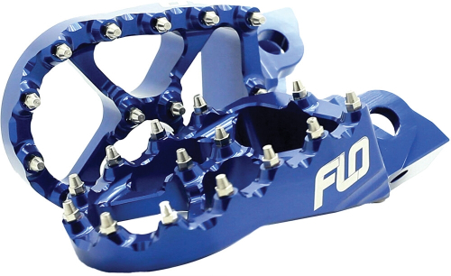 Flo Motorsports - Flo Motorsports Pro Series Footpegs - Blue - FPEG-795-4BLU