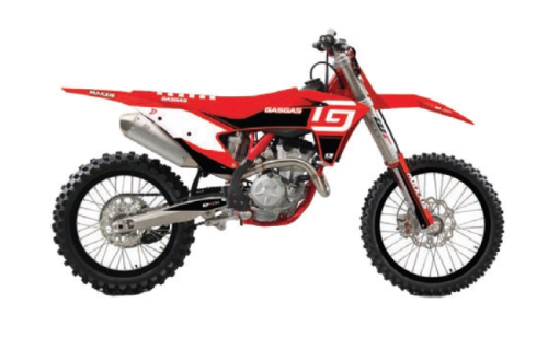 DCOR - DCOR 2023 GasGas Racing Graphics Complete Kit - Black - 20-65-202