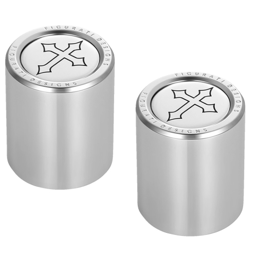 Figurati Designs - Figurati Designs Docking Hardware Cover - Stainless steel with Cross - FD41-DC-2730-SS