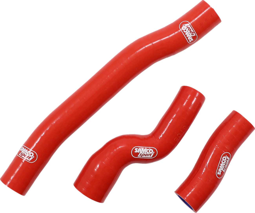 Moose Racing - Moose Racing Race Fit Radiator Hose Kit without Clamps - Red - KTM-114 RD