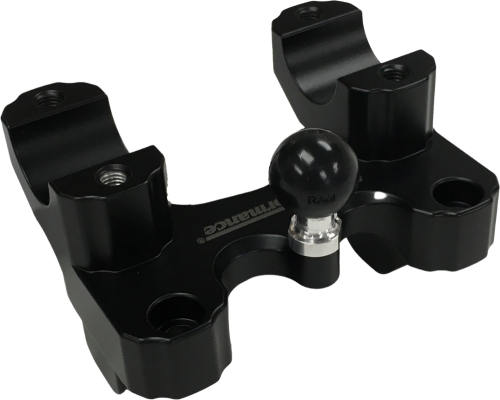 HeliBars - HeliBars Offset Risers For Pan America - Black with Ram Mount - HR10163-RB