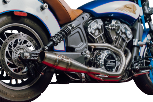Sawicki Speed Shop - Sawicki Speed Shop 2 in 1 Scout Full Length Cannon For Indian - 930-01367