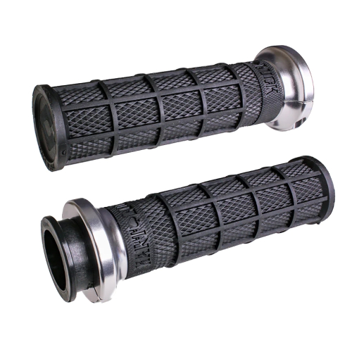 ODI - ODI Indian Touring Lock-On Grip - Black/Silver - V31ITW-BB-S
