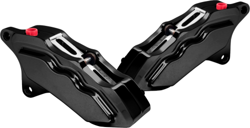Hawg Halters Inc - Hawg Halters Inc 6 Piston Front Dual Brake Caliper Kit - Black - FKDDAB6001
