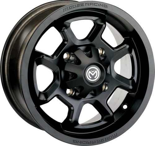 Moose Utility - Moose Utility 415X Wheel - 14x7 - 4+3 Offset - 4/110 - Matte Black - 415MO147110MB4