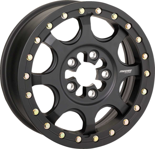 Moose Utility - Moose Utility 351X Wheel - 15x7 - 5+2 Offset - 5/4.5 - Satin Black - 351BM157545SB64