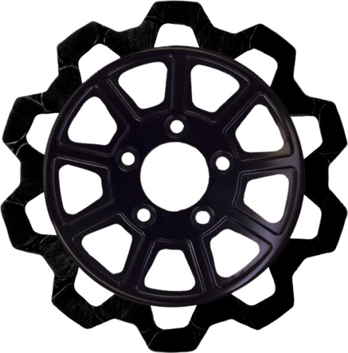 Lyndall Racing Brakes - Lyndall Racing Brakes Bow Tie 9 Spoke Rotor - 11.5in. - Black - 4102-1133