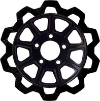 Lyndall Racing Brakes - Lyndall Racing Brakes Bow Tie 9 Spoke Rotor - 11.8in. - Black - 4103-1133