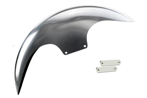 Bagger Nation - Bagger Nation Cafe Front Fender - Stain Adaptors - 16in.-19in. Wheel - CAFE-19-14L-S