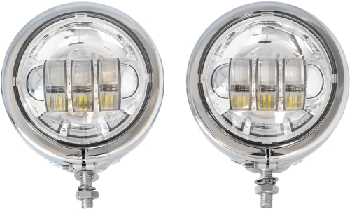 Letric Lighting Co. - Letric Lighting Co. 4.5in. Passing Lamp Assembly - Chrome LED with Chrome Shell - LLC-PL-CC